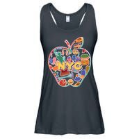 NYC Apple Doodle Ladies Essential Flowy Tank