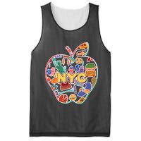NYC Apple Doodle Mesh Reversible Basketball Jersey Tank