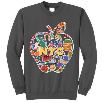 NYC Apple Doodle Tall Sweatshirt
