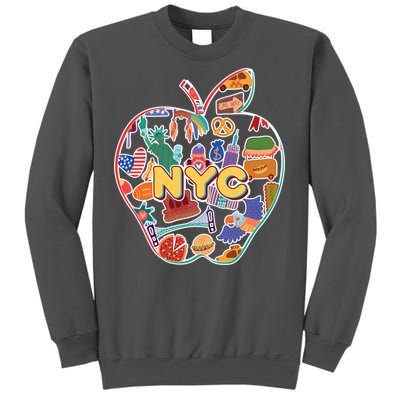 NYC Apple Doodle Tall Sweatshirt