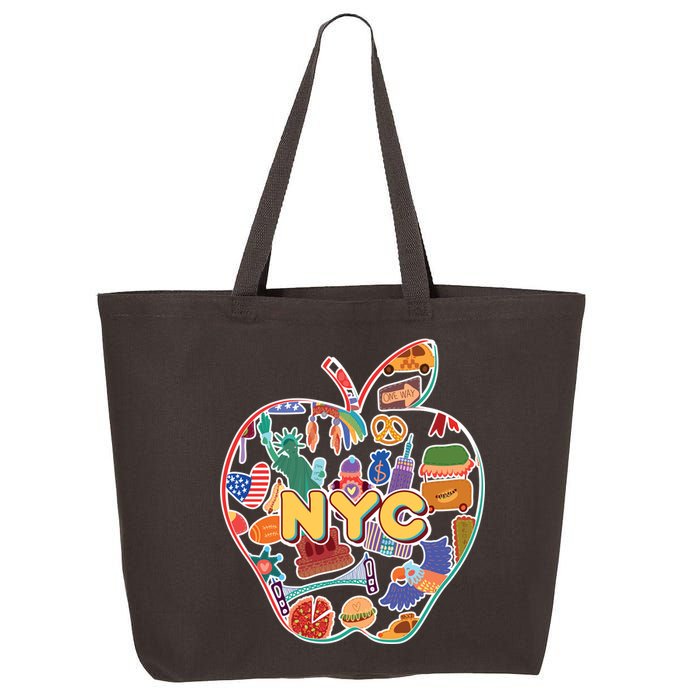 NYC Apple Doodle 25L Jumbo Tote