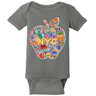 NYC Apple Doodle Baby Bodysuit