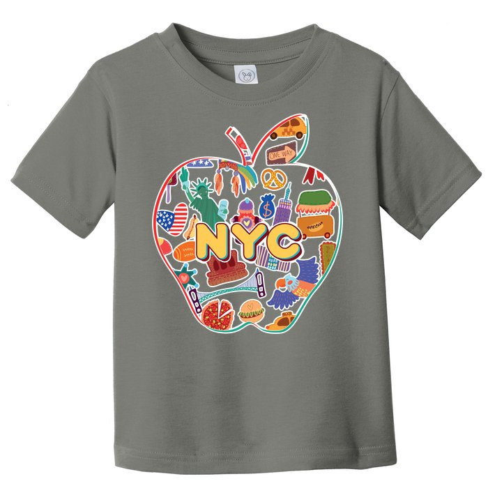 NYC Apple Doodle Toddler T-Shirt