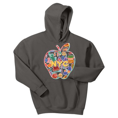 NYC Apple Doodle Kids Hoodie