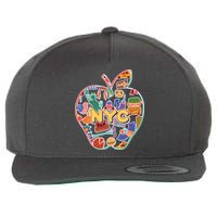 NYC Apple Doodle Wool Snapback Cap