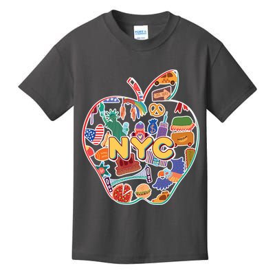 NYC Apple Doodle Kids T-Shirt