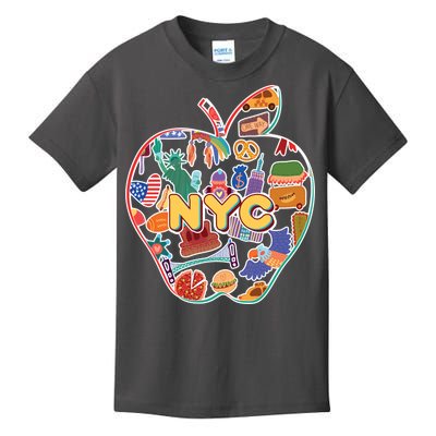 NYC Apple Doodle Kids T-Shirt