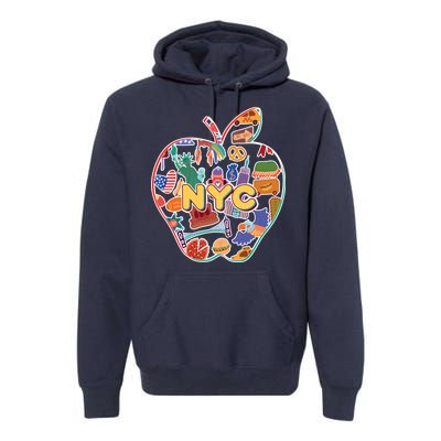 NYC Apple Doodle Premium Hoodie