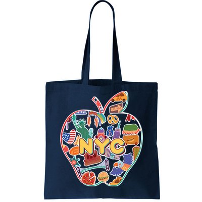 NYC Apple Doodle Tote Bag