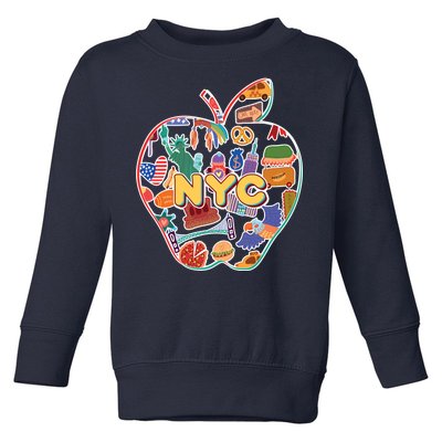 NYC Apple Doodle Toddler Sweatshirt