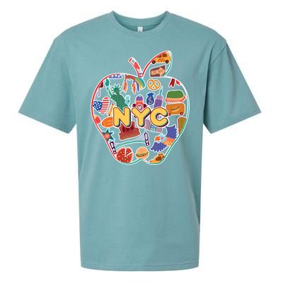 NYC Apple Doodle Sueded Cloud Jersey T-Shirt