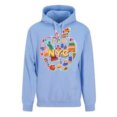 NYC Apple Doodle Unisex Surf Hoodie