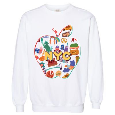 NYC Apple Doodle Garment-Dyed Sweatshirt