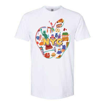 NYC Apple Doodle Softstyle® CVC T-Shirt