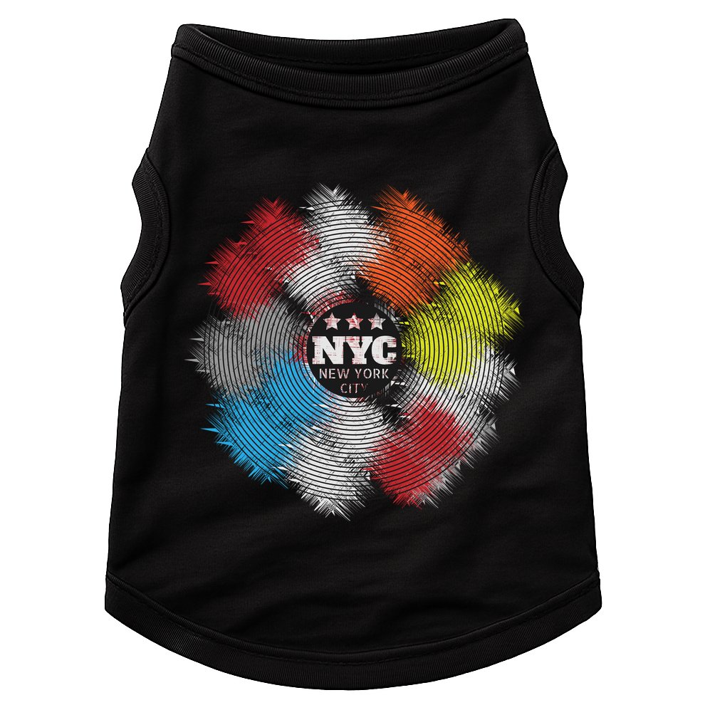 NYC New York City Vinyl Record Doggie Tank