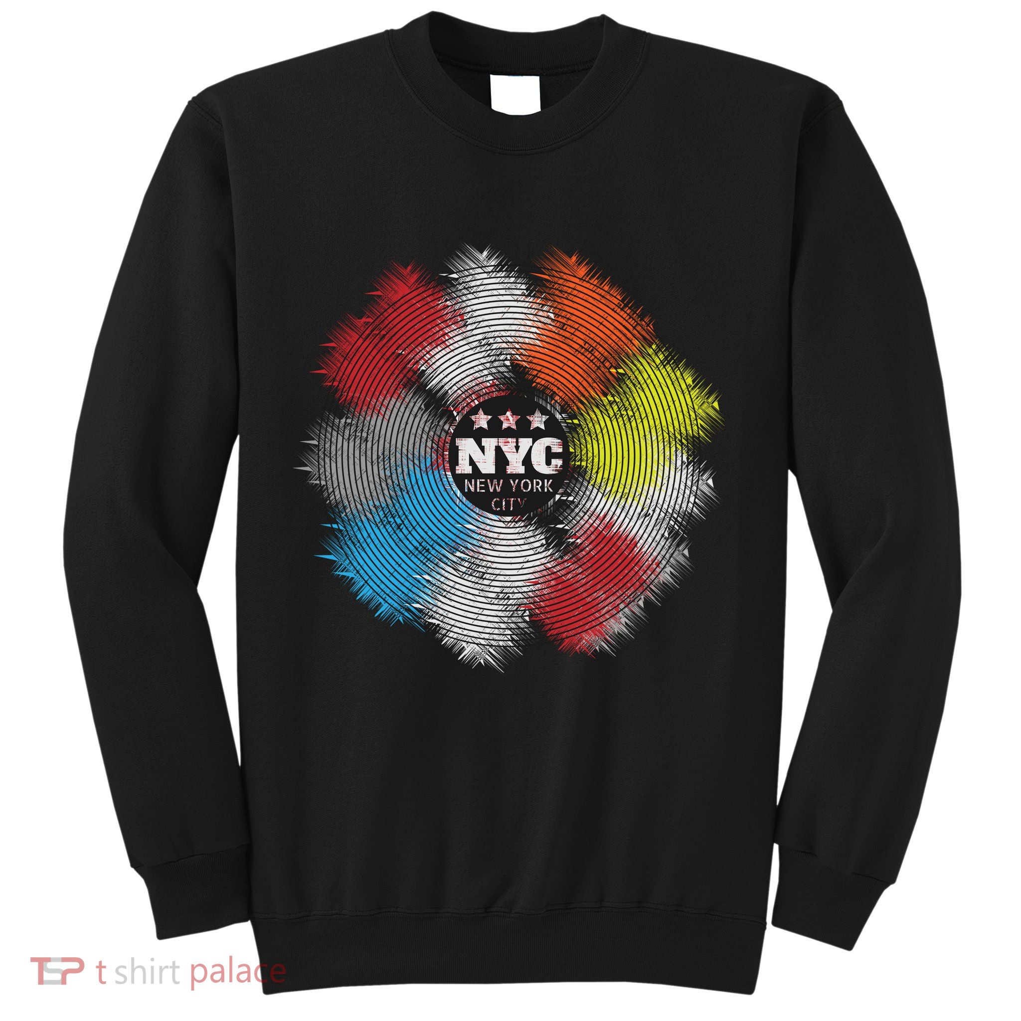 NYC New York City Vinyl Record Sweatshirt