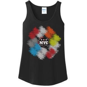 NYC New York City Vinyl Record Ladies Essential Tank