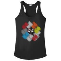 NYC New York City Vinyl Record Ladies PosiCharge Competitor Racerback Tank