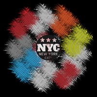 NYC New York City Vinyl Record Baby Bodysuit