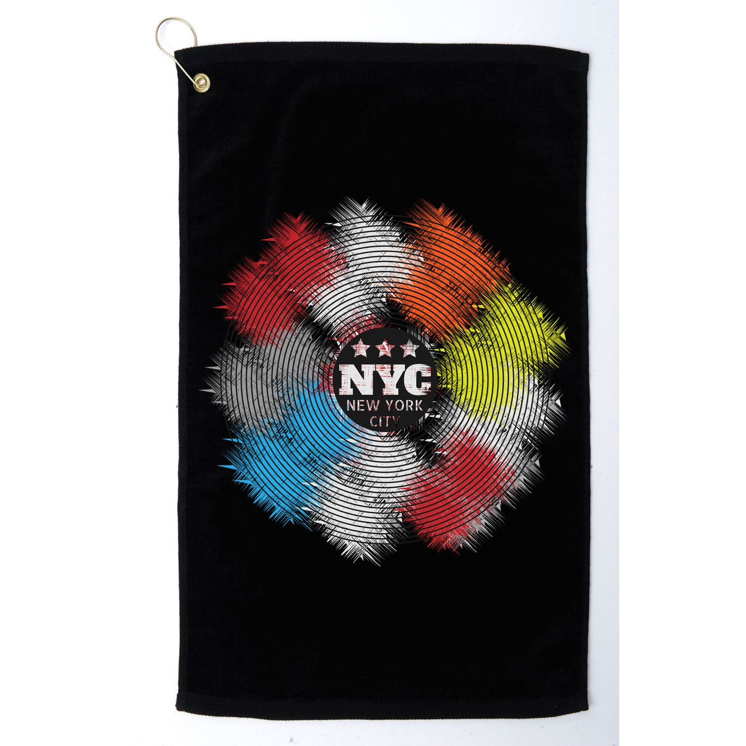 NYC New York City Vinyl Record Golf Towel