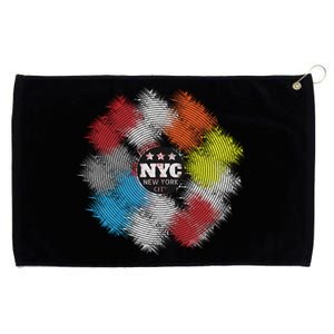 NYC New York City Vinyl Record Grommeted Golf Towel