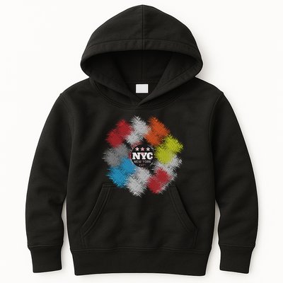 NYC New York City Vinyl Record Kids Hoodie