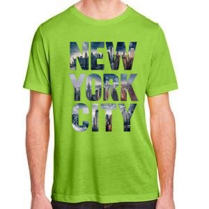 New York City New York City Skylines Statue Of Liberty Meaningful Gift Adult ChromaSoft Performance T-Shirt