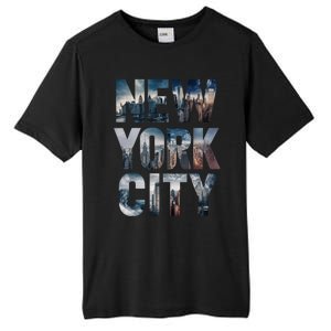 New York City New York City Skylines Statue Of Liberty Meaningful Gift Tall Fusion ChromaSoft Performance T-Shirt