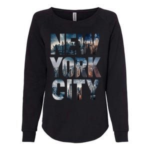 New York City New York City Skylines Statue Of Liberty Meaningful Gift Womens California Wash Sweatshirt