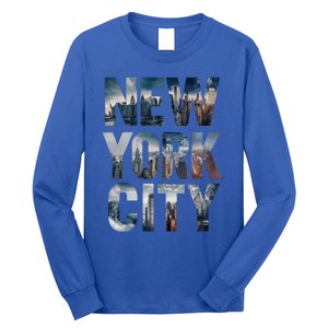 New York City New York City Skylines Statue Of Liberty Meaningful Gift Long Sleeve Shirt