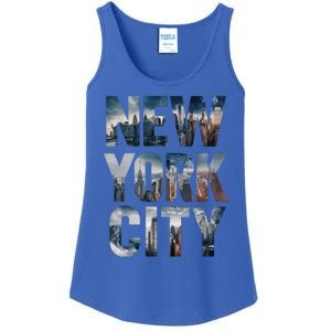 New York City New York City Skylines Statue Of Liberty Meaningful Gift Ladies Essential Tank