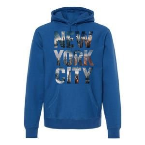 New York City New York City Skylines Statue Of Liberty Meaningful Gift Premium Hoodie