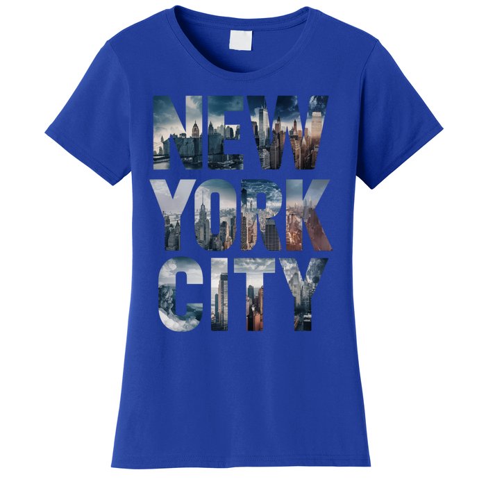 New York City New York City Skylines Statue Of Liberty Meaningful Gift Women's T-Shirt