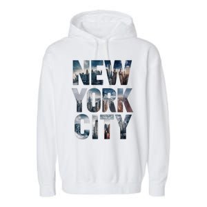 New York City New York City Skylines Statue Of Liberty Meaningful Gift Garment-Dyed Fleece Hoodie