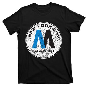 New York City Transit Mta Train Retro New York T-Shirt