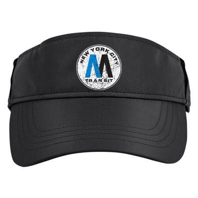 New York City Transit Mta Train Retro New York Adult Drive Performance Visor