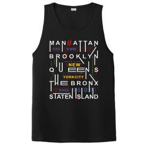 New York City Big Apple Bronx Queens Manhattan Staten Island PosiCharge Competitor Tank