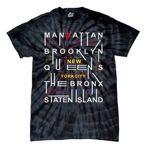 New York City Big Apple Bronx Queens Manhattan Staten Island Tie-Dye T-Shirt