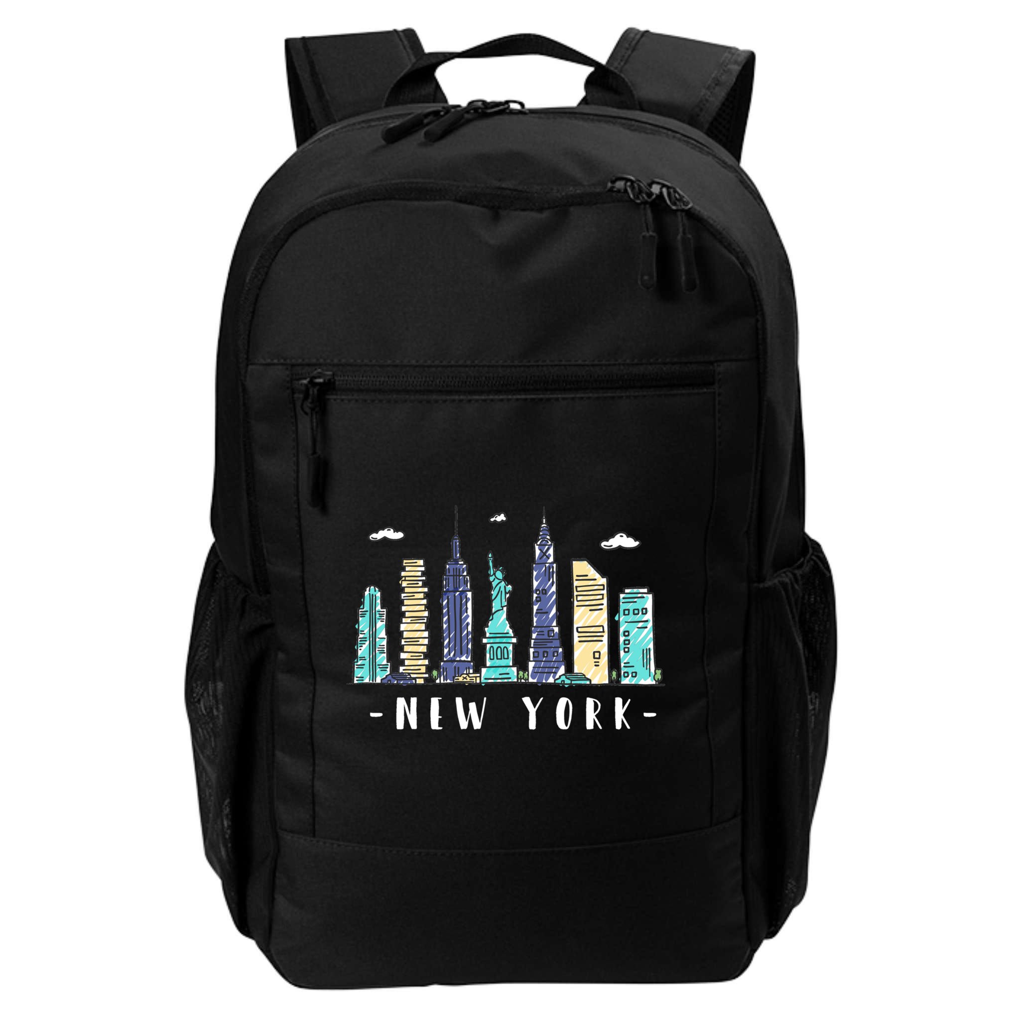 New York City Nyc Skyline Ny Watercolor Souvenir Gift Cute Gift Backpack
