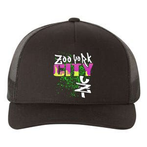 New York City Nyc 5 Boroughs Big Apple Skyline Zoo York Yupoong Adult 5-Panel Trucker Hat