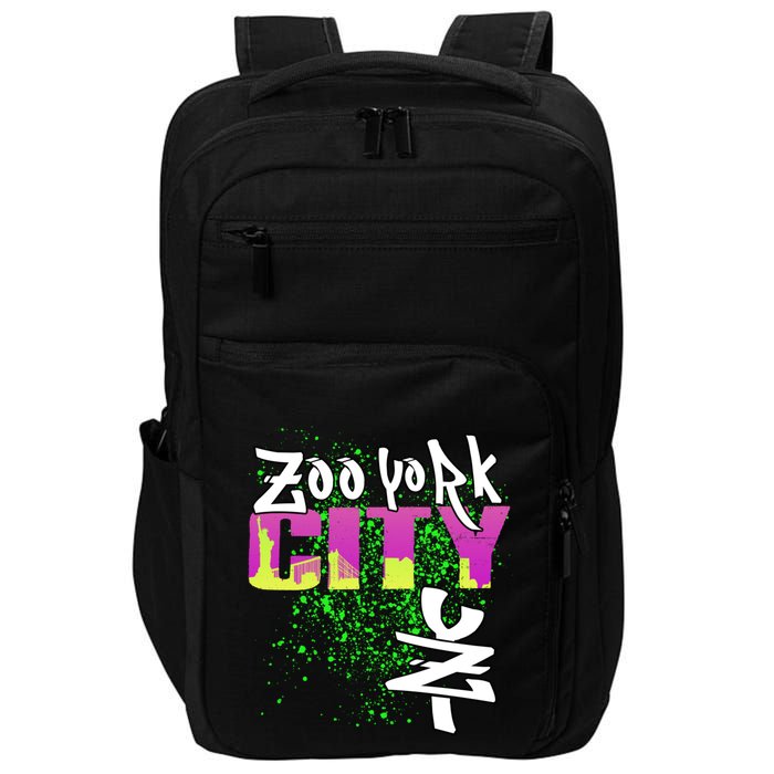 New York City Nyc 5 Boroughs Big Apple Skyline Zoo York Impact Tech Backpack