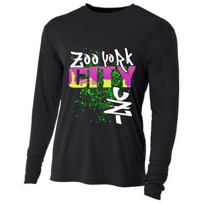 New York City Nyc 5 Boroughs Big Apple Skyline Zoo York Cooling Performance Long Sleeve Crew