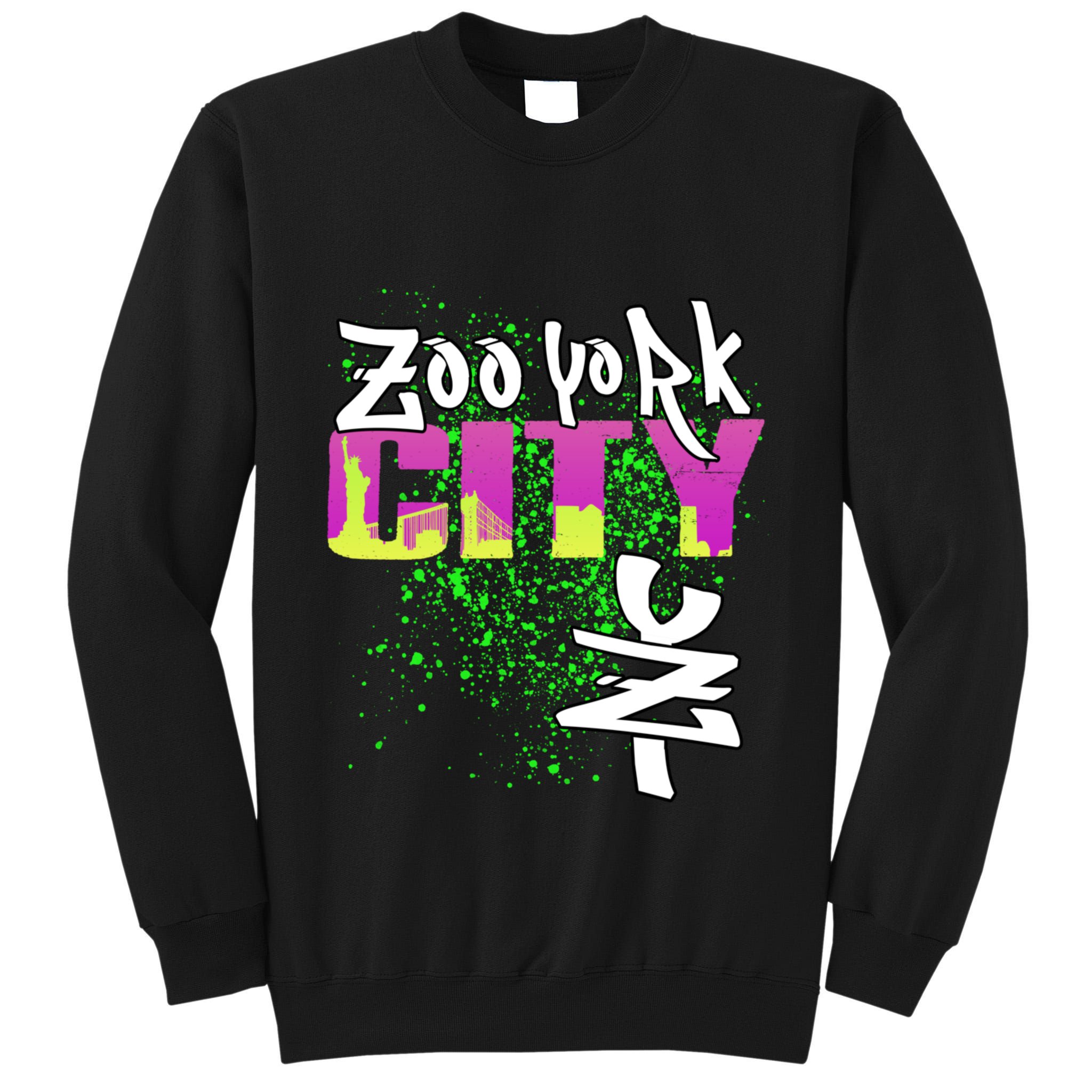 New York City Nyc 5 Boroughs Big Apple Skyline Zoo York Tall Sweatshirt