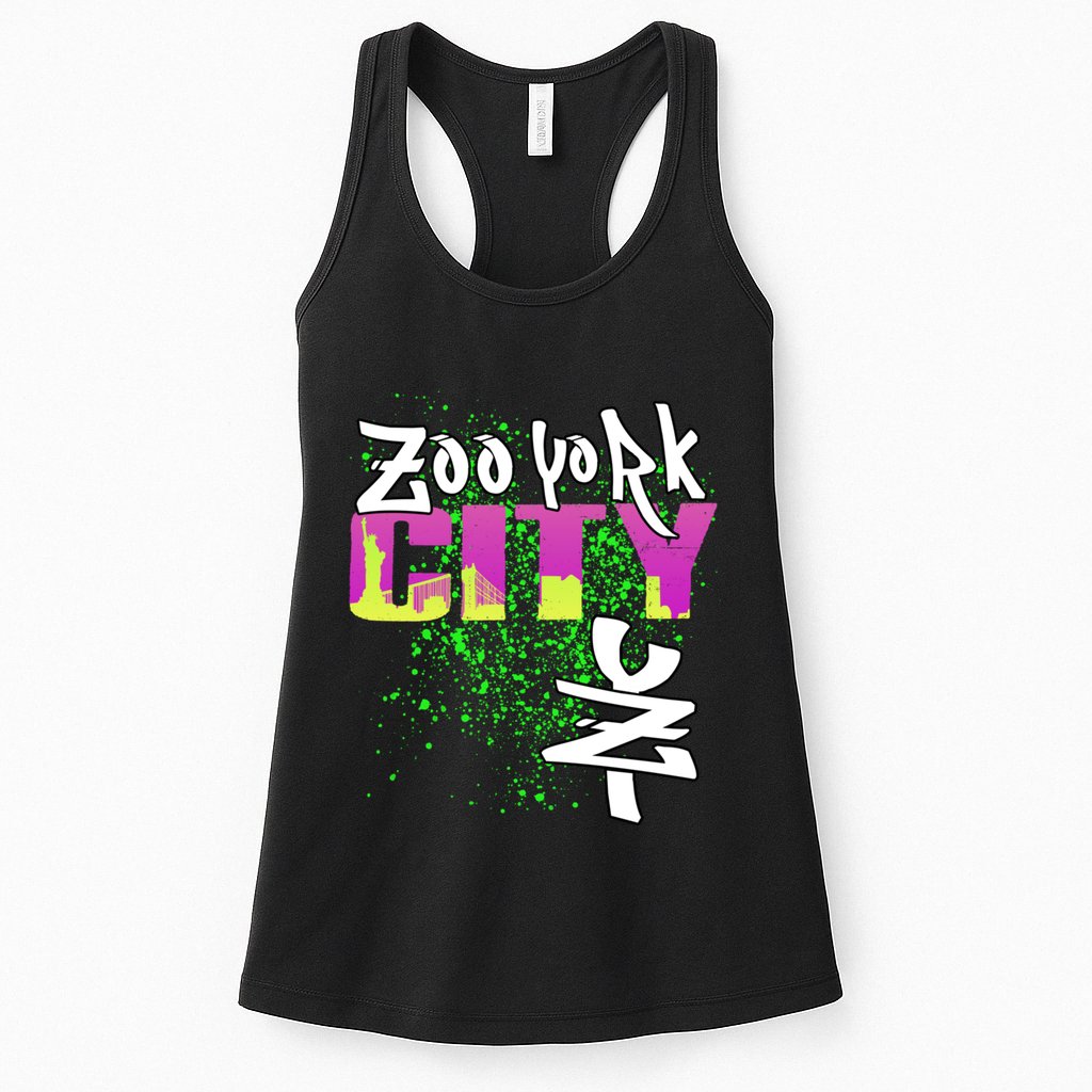 New York City Nyc 5 Boroughs Big Apple Skyline Zoo York Womens Tank Top