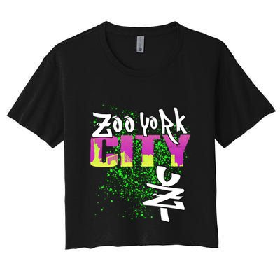 New York City Nyc 5 Boroughs Big Apple Skyline Zoo York Crop Top