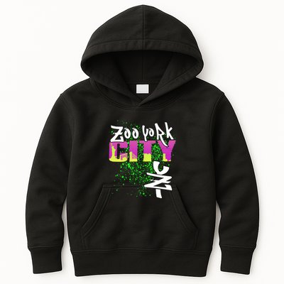 New York City Nyc 5 Boroughs Big Apple Skyline Zoo York Kids Hoodie