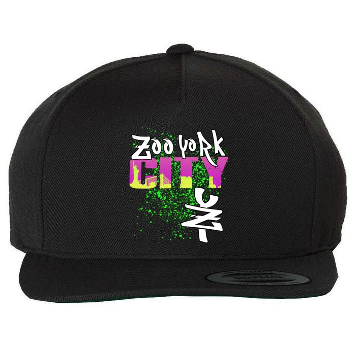 New York City Nyc 5 Boroughs Big Apple Skyline Zoo York Wool Snapback Cap