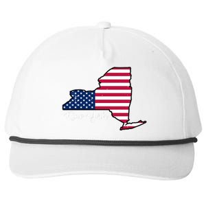 New York City United States Map Snapback Five-Panel Rope Hat