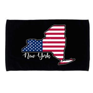 New York City United States Map Microfiber Hand Towel