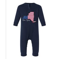 New York City United States Map Infant Fleece One Piece